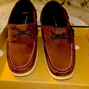 Sperry Boys Lanyard Boat Shoes Youth Size 5.5 - Kids | Color: Brown | Size: 5.5